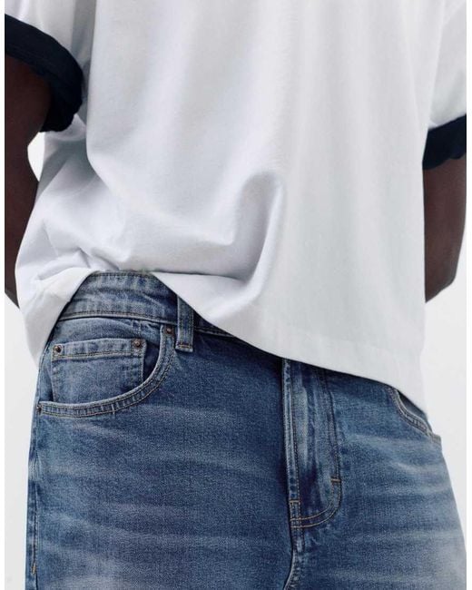 Pull&Bear Blue Slim Fit Jeans for men
