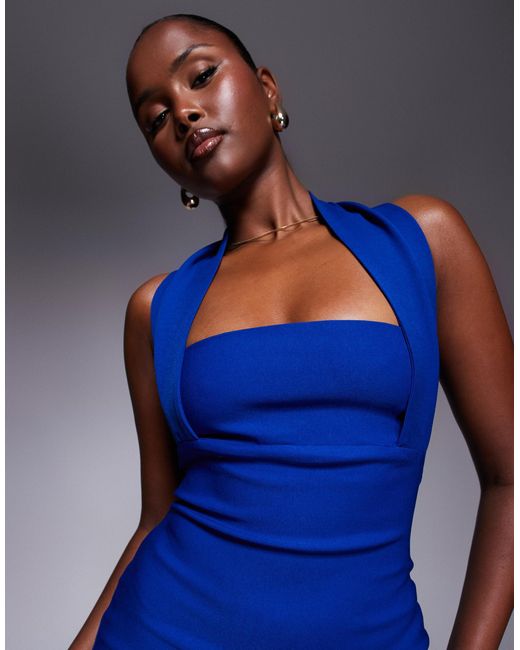 Vesper Blue – bodycon-minikleid aus bengaline