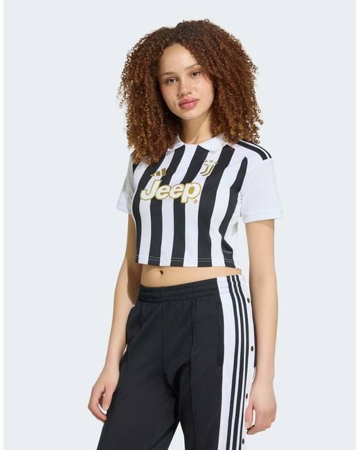 Adidas Originals White Juventus 26/27 Home Cropped Jersey