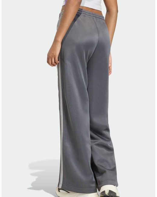 Adidas Originals Gray Stadium 3-Stripes Track Pants