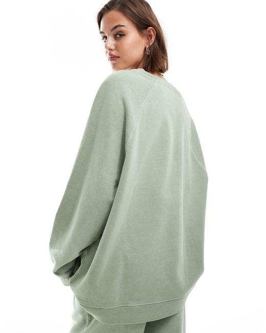 ASOS Green Heavyweight Oversized Sweatshirt
