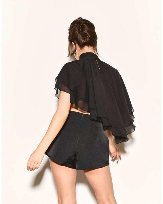 Noughts & Kisses Natural Bonded Satin High Waisted Shorts