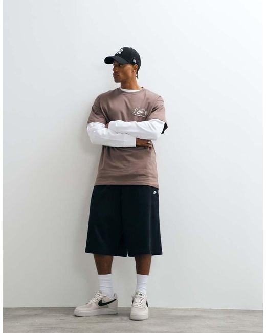 Nike Gray Ice Cream Van Graphic Back Print T-Shirt for men