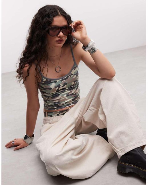 Collusion Brown Cami Top Co-ord