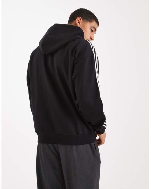 Adidas Originals Black Adicolor Classics 3-Stripes Hoodie for men
