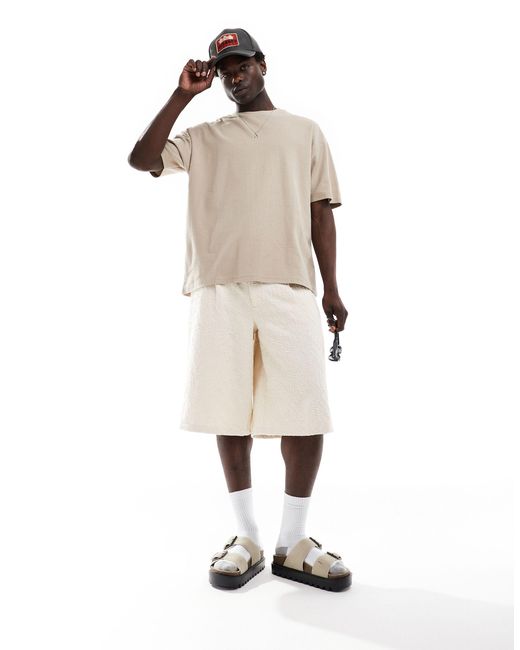 T-shirt oversize avec imprimé brunch club au dos - beige texturé ASOS pour homme en coloris Natural