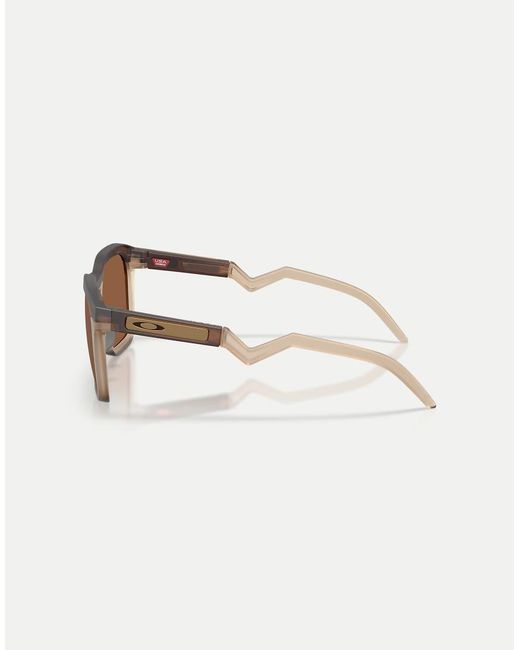 Oakley Brown Hstn Sq Square Sunglasses With Mirrored Lens