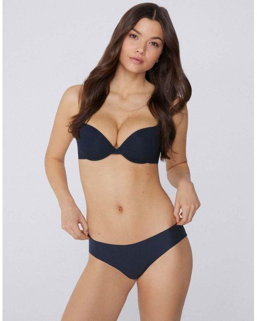 Tezenis Blue Seamless Cotton Knickers