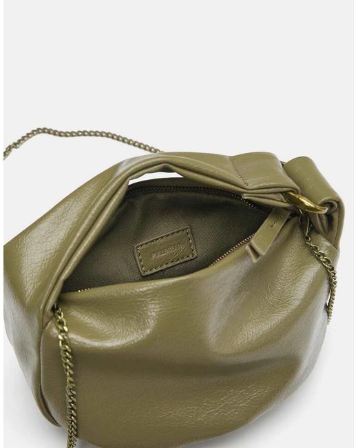 Pull&Bear Green Soft Chain-Handle Mini Bag