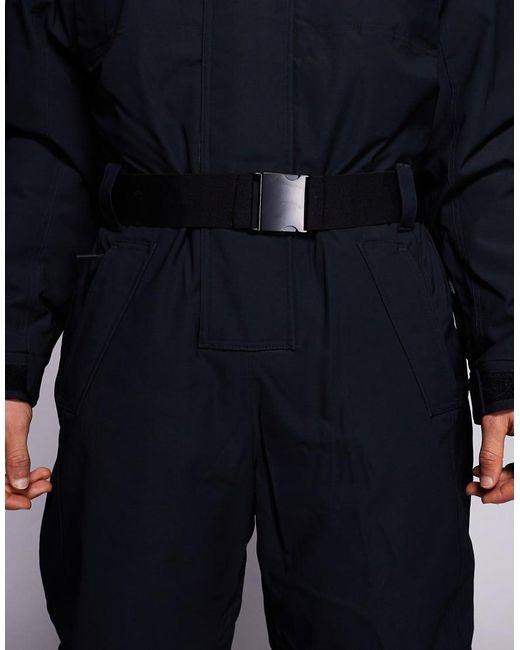 ASOS 4505 Ski & Snow Blue Asos 4505 Ski Water Repellent Straight Fit Belted Ski Suit for men