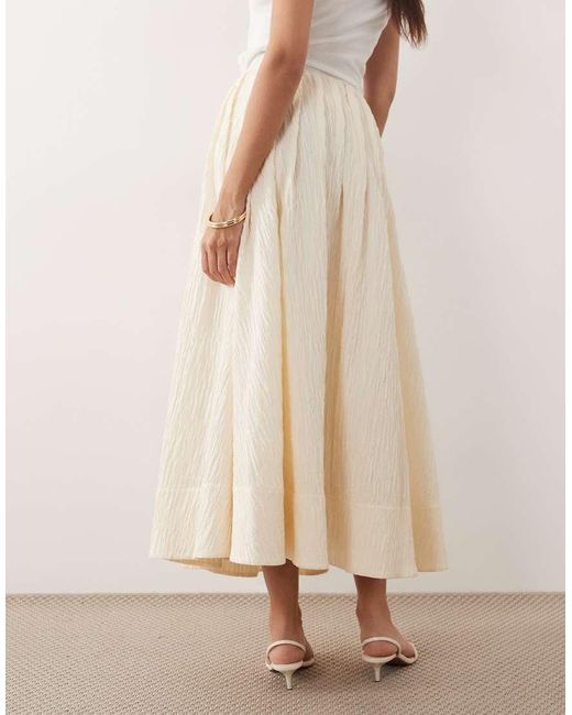 ARRANGE Natural Crinkle Texture Maxi Skirt Co Ord