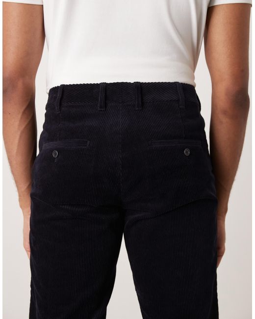 ARKET Blue Cord Chino Trousers With Tailored Waistband for men
