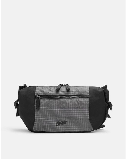 Pull&Bear Black Stwd Technical Belt Bag for men