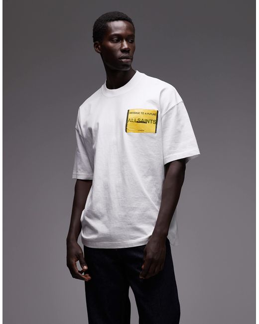 AllSaints – t-shirt in Gray für Herren