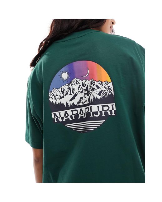 Lahni - t-shirt unisex di Napapijri in Green