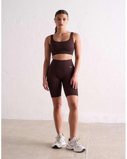 Aim'n Blue Cacao Ribbed Seamless Bra