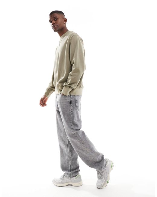 Jack & Jones – super-oversize-sweatshirt in Gray für Herren