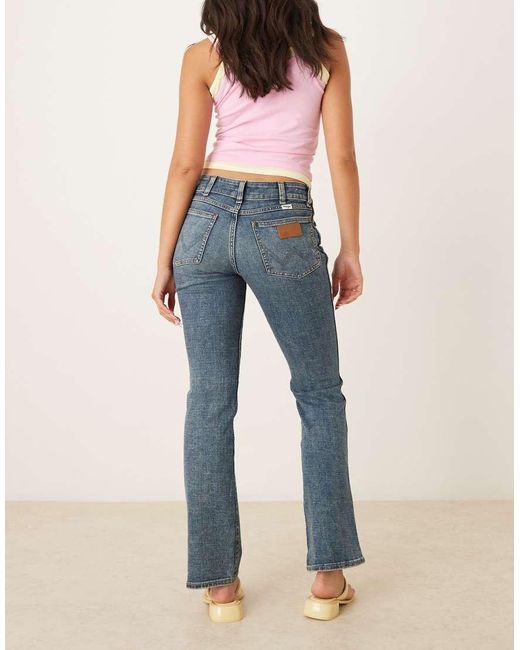 Wrangler Blue Low Rise Bootcut Jeans