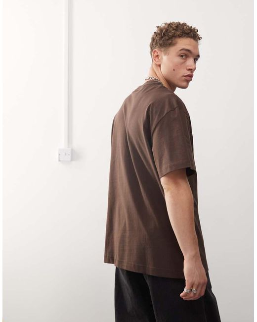 Weekday Black Oversized 2-pack T-shirt for men