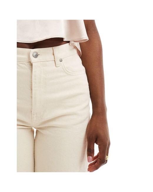 & Other Stories Natural Wide Leg Cropped Jeans
