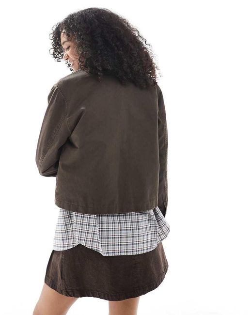 Giacca Cerata di New Look in Gray