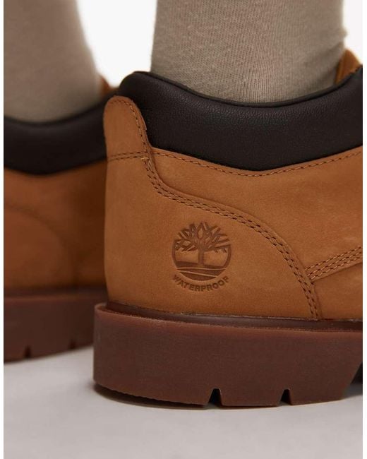 Timberland Mid Lace-up Waterproof Shoe in Black for Men | Lyst UK