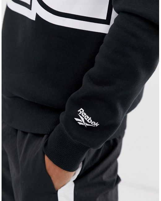 reebok black sweatshirt