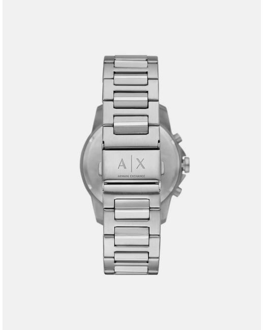 ARMANI EXCHANGE Blue Chronograph Stainless Steel Gift Set for men