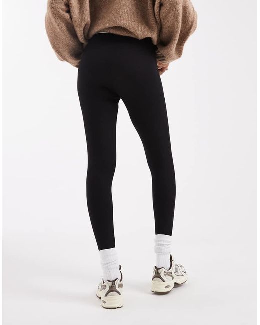ASOS Black Asos Design Maternity 2 Pack leggings