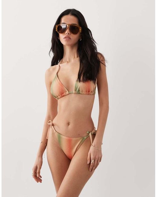 New Look Brown Ombre Padded Bikini Top