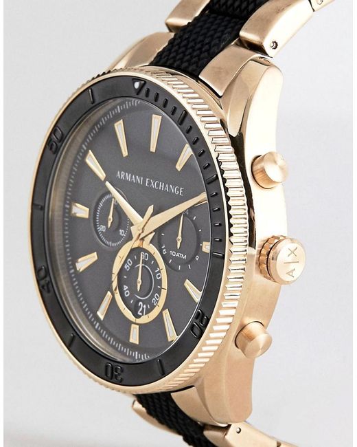 Armani Exchange Ax1814 Chronograph Bracelet Watch in Metallic for Men |  Lyst Australia