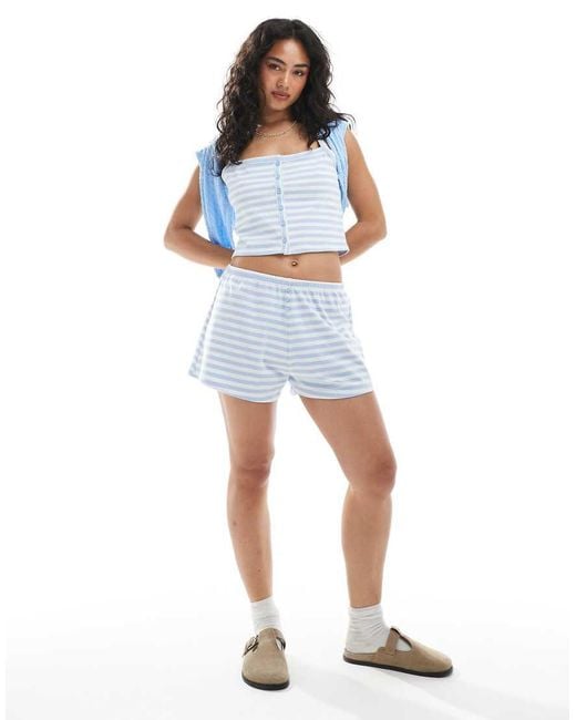 Cotton On White Peached Jersey Button Up Cami