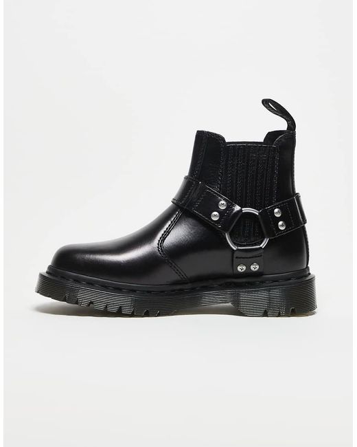 Dr. Martens Black 2976 Harness Chelsea Boots