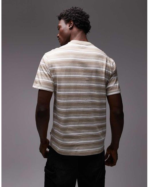 Dickies Gray Stevensville Stripe T-shirt for men
