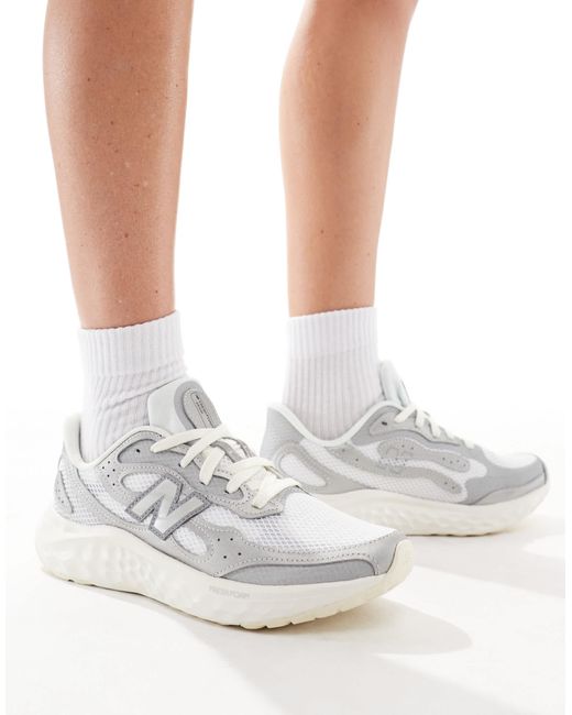 New Balance White Arishi Running Trainers