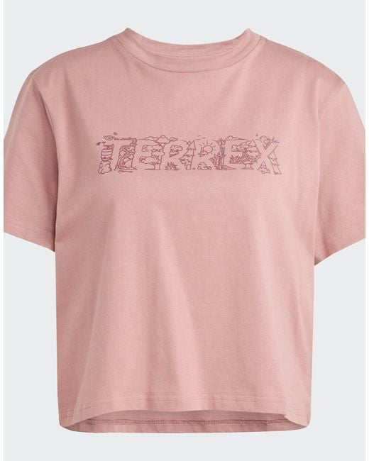 Adidas Red Terrex – grafik-t-shirt
