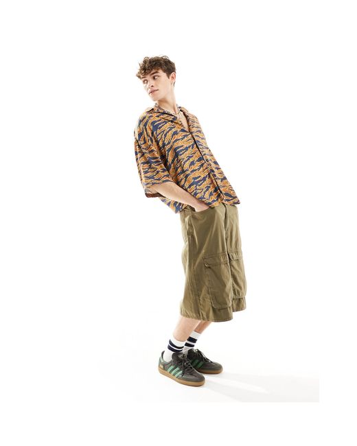 Pasvoir - chemise à manches courtes avec imprimé ondulé - multicolore Viggo pour homme