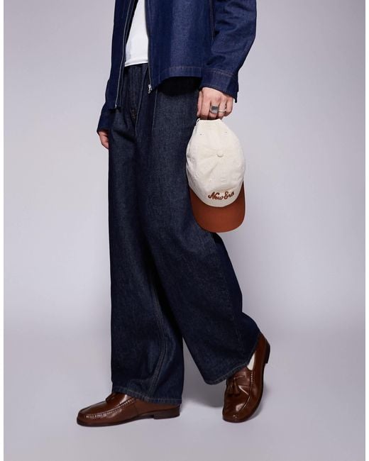 Walk London Blue Tino Tassel Loafers for men