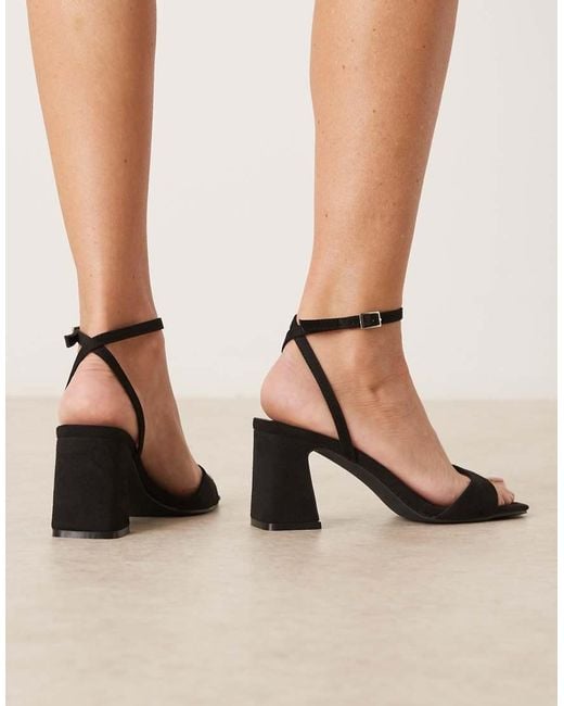 Raid Natural Cora Block Heeled Sandals