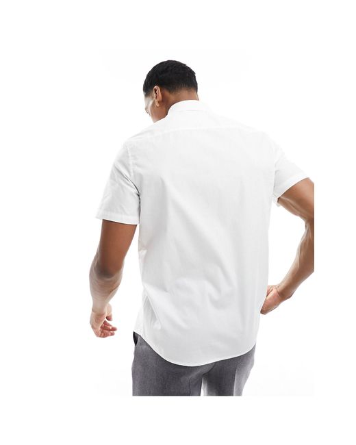 Chemise coupe classique ASOS pour homme en coloris White