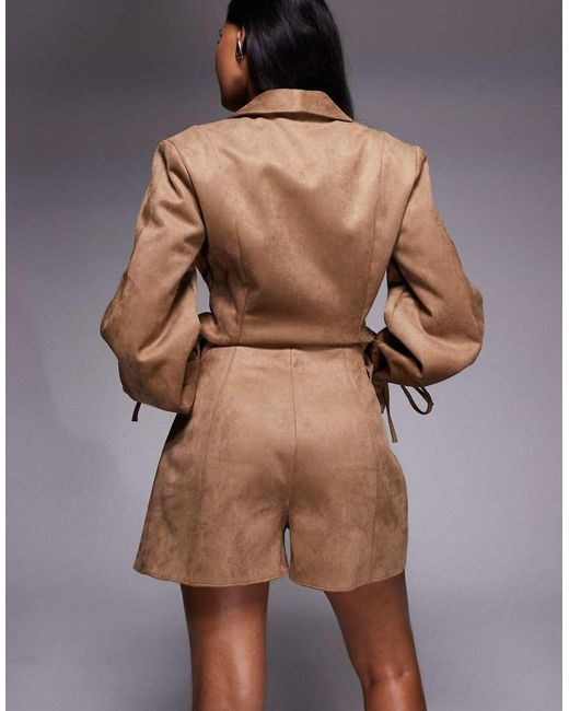 ASOS Brown Suedette Shorts