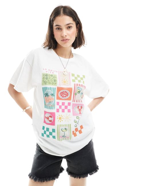 Miss Selfridge White – t-shirt