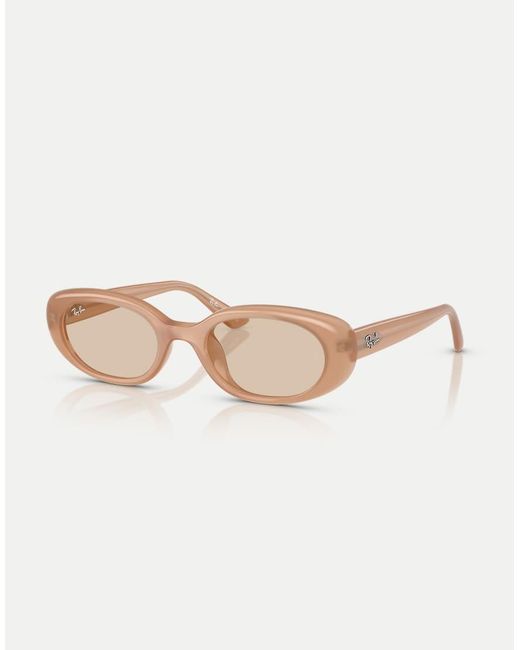 Ray-Ban Natural Rb4441D Rectangle Sunglasses With Lens