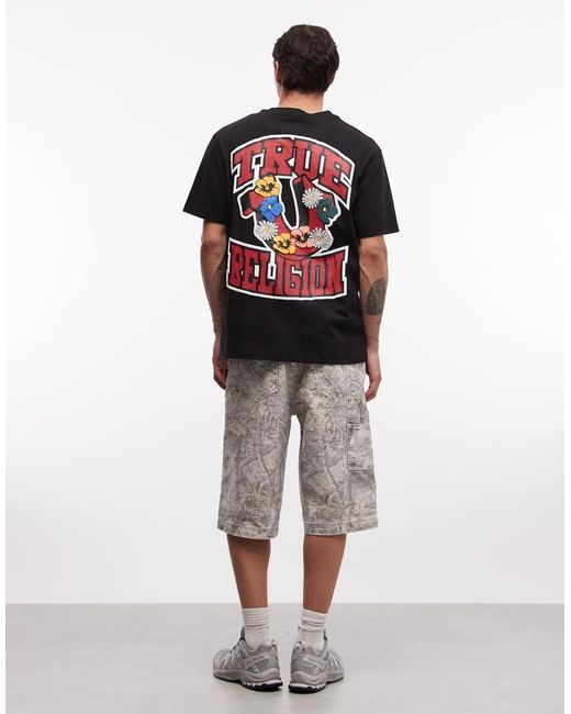 True Religion Red Garden Logo T-shirt for men