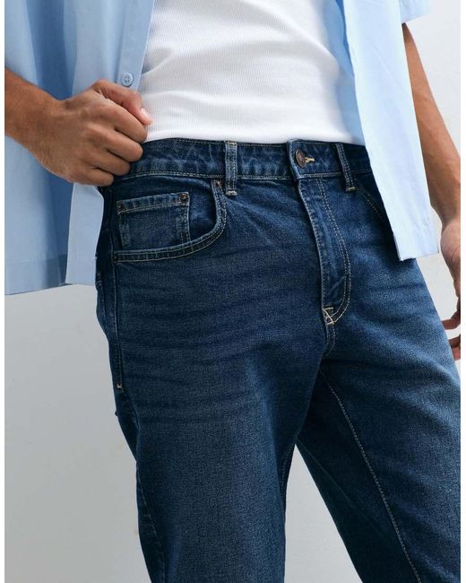New Look Blue Skinny Jeans for men