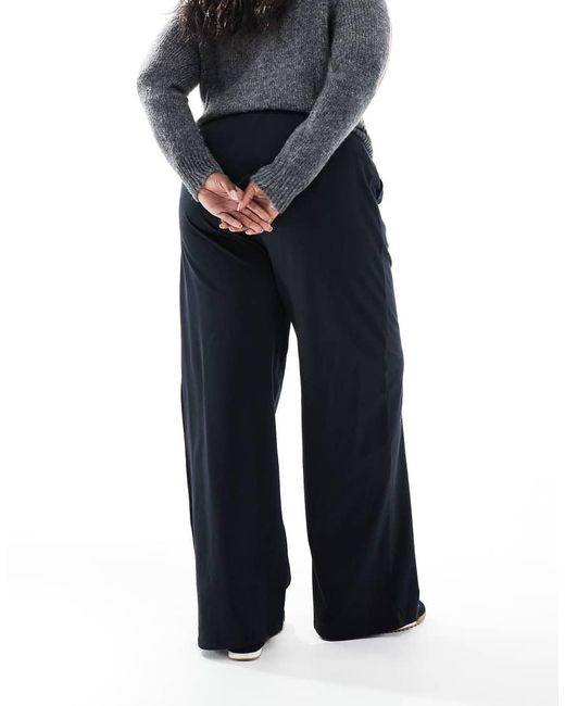 ASOS Black Asos Design Curve Straight Leg jogger