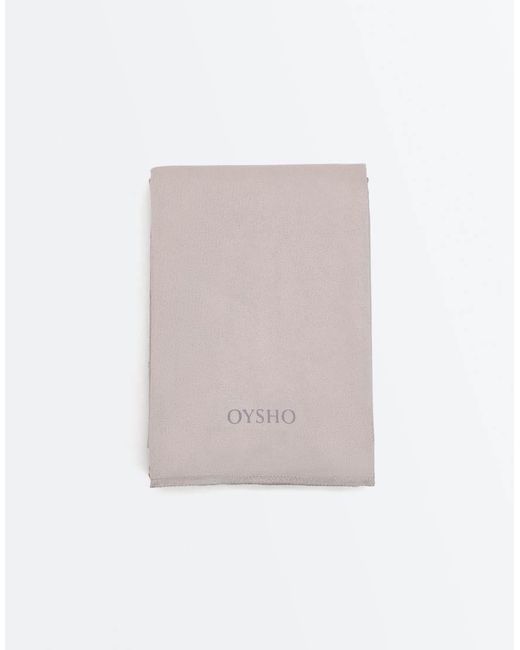 Oysho White Adjustable Mat Towel