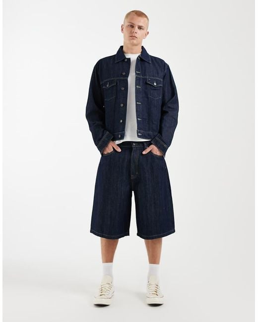 Tommy Hilfiger Blue Theo Baggy Denim Shorts for men