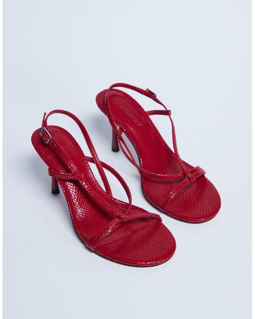 TOPSHOP White Felicity Strappy High Heeled Sandal