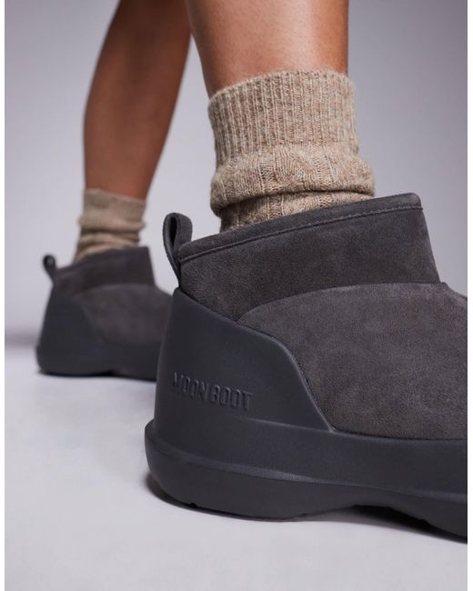 Luna low - bottines unisexes basses Moon Boot en coloris Gray